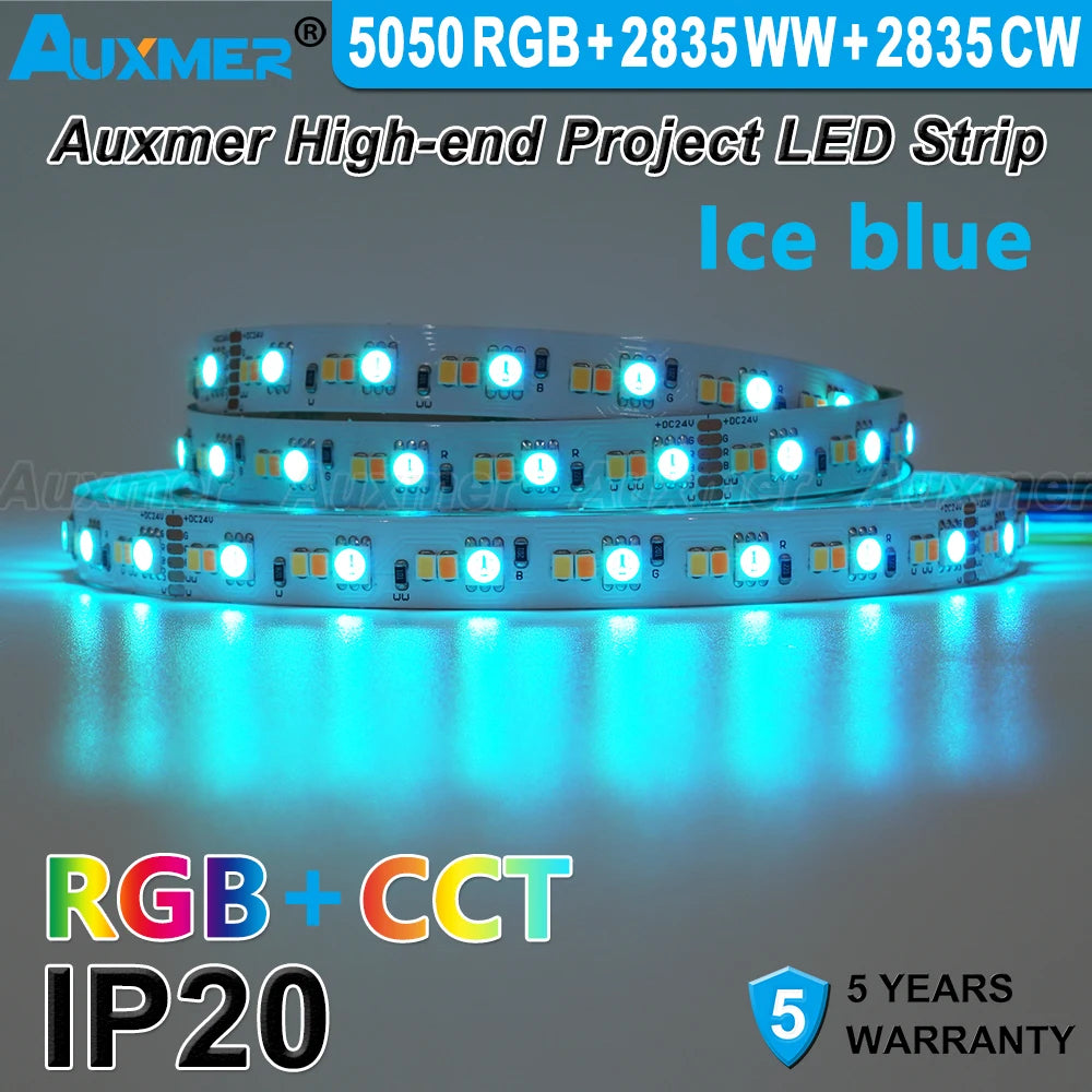 ruban led rgb blanc chaud froid adhésif moderne 24v 50000h 2000 6500k cct smd