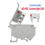 terminal sécurité gris plat lisse led diode condensateur basse tension 220v 24v industrielle eyelet