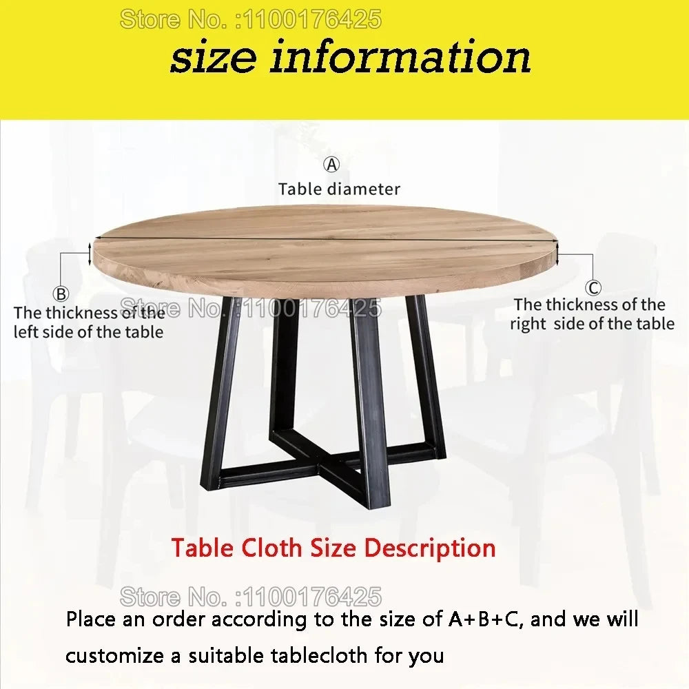 nappe table ronde polyester imperméable blanc moderne intérieur extérieur adaptable 120cm