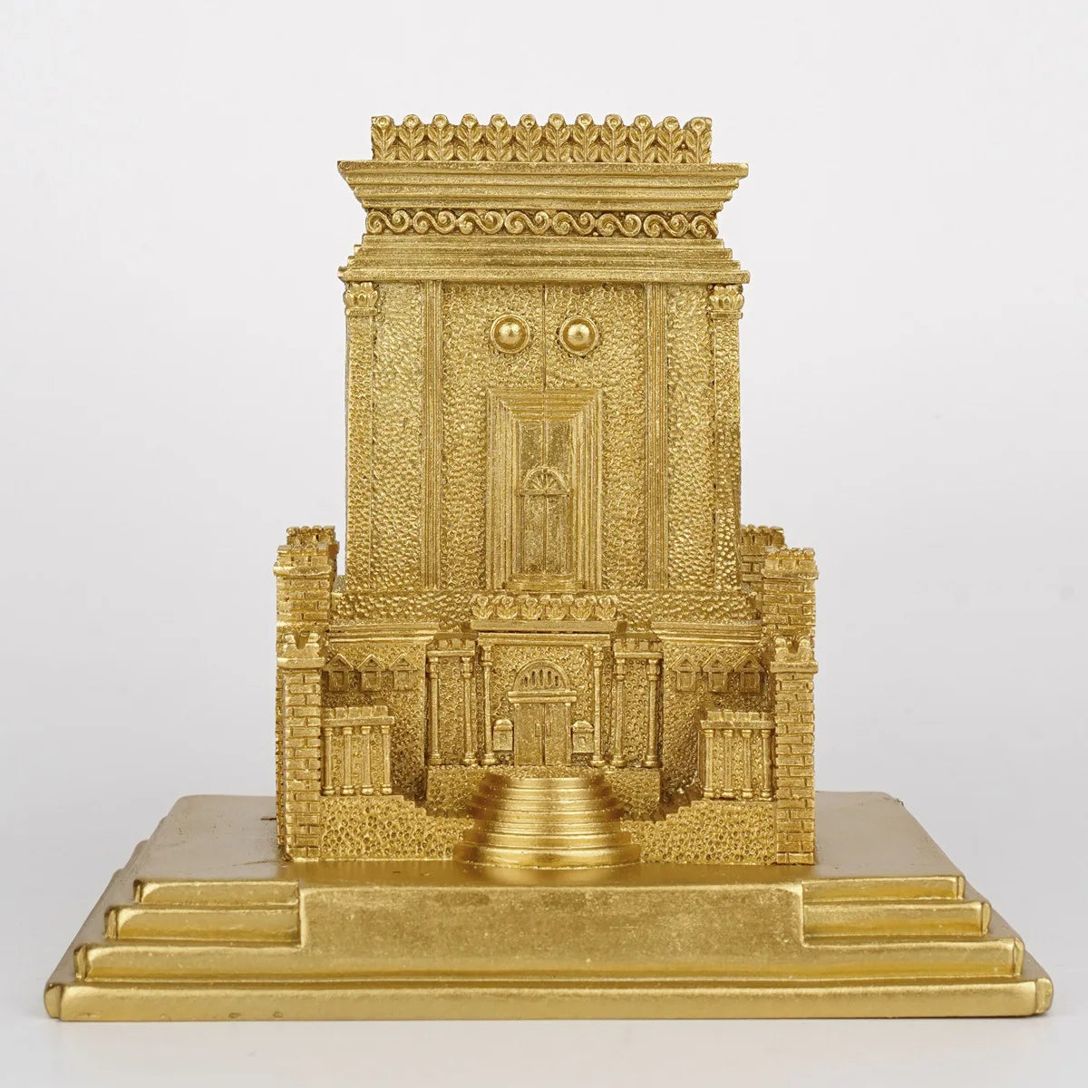 statue résine temple or saint jérusalem décoration religieuse architecture ancienne noël anniversaire ornement synagogue