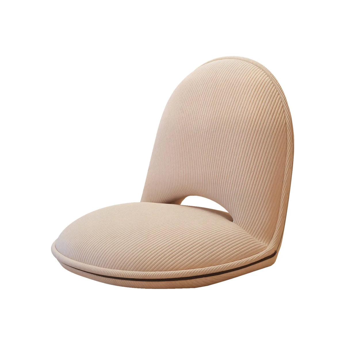 chaise pliable moderne minimaliste tissu côtelé beige orange vert élastique métal