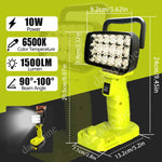 lampe travail led rechargeable vert fluo moderne portable abs opacity poignée cem certification