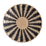 assiette décorative ethnique boho chic motif zigzag couleur naturelle mur cuisine salon maison rustique