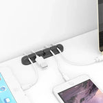 support câbles adhésifs blanc noir modernes maison jardin câbles usb données audio souris