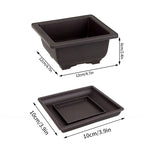 pot plante jardin extérieur marron moderne grille drainage fleurs succulentes bonsaï