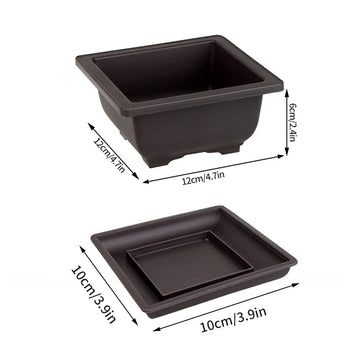 pot plante jardin extérieur marron moderne grille drainage fleurs succulentes bonsaï