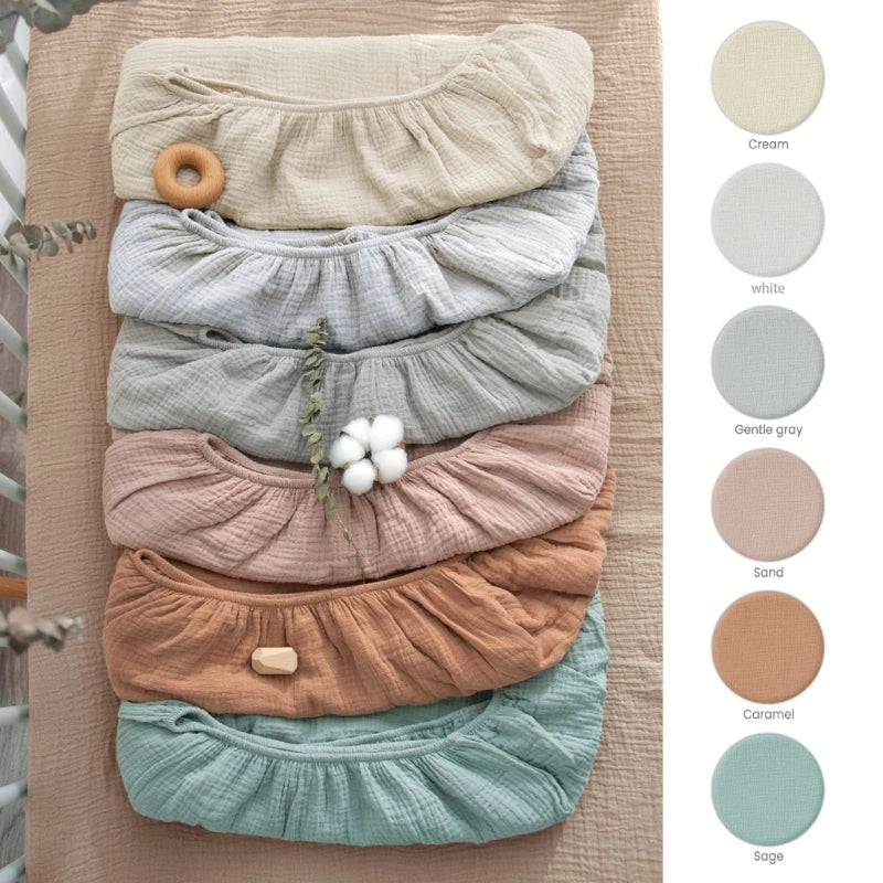 couverture bébé coton crème rayures motifs floraux texturée douce saisonnière