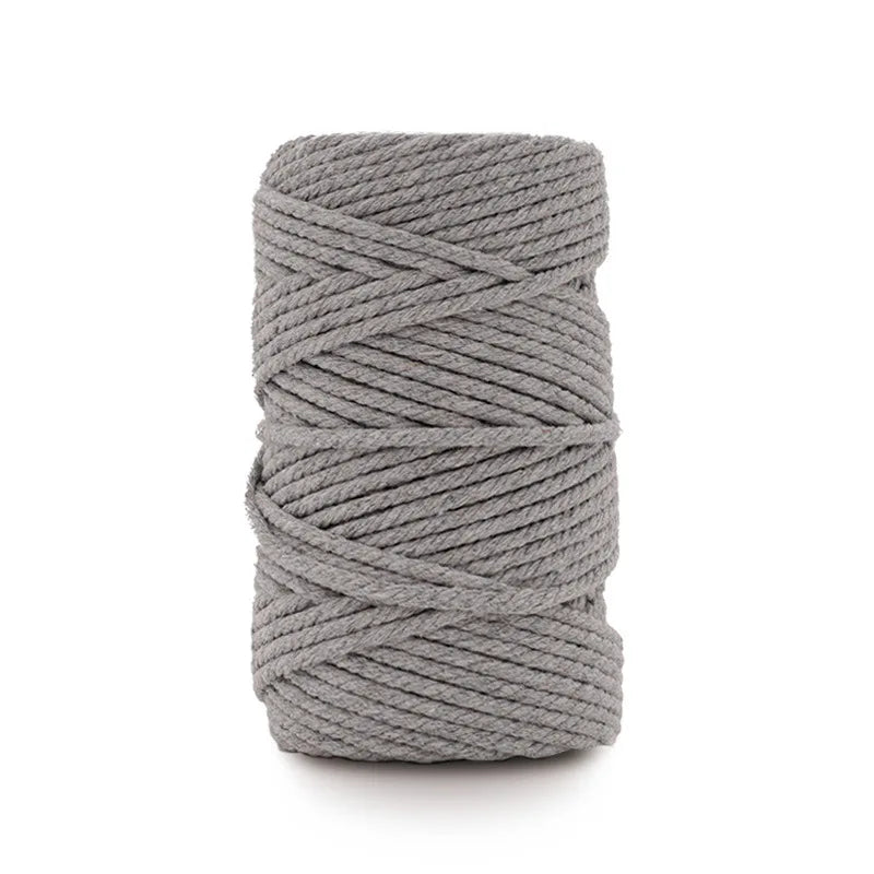 fil macramé coton texturé blanc noir gris bleu rose rouge vert jaune violet artisanal