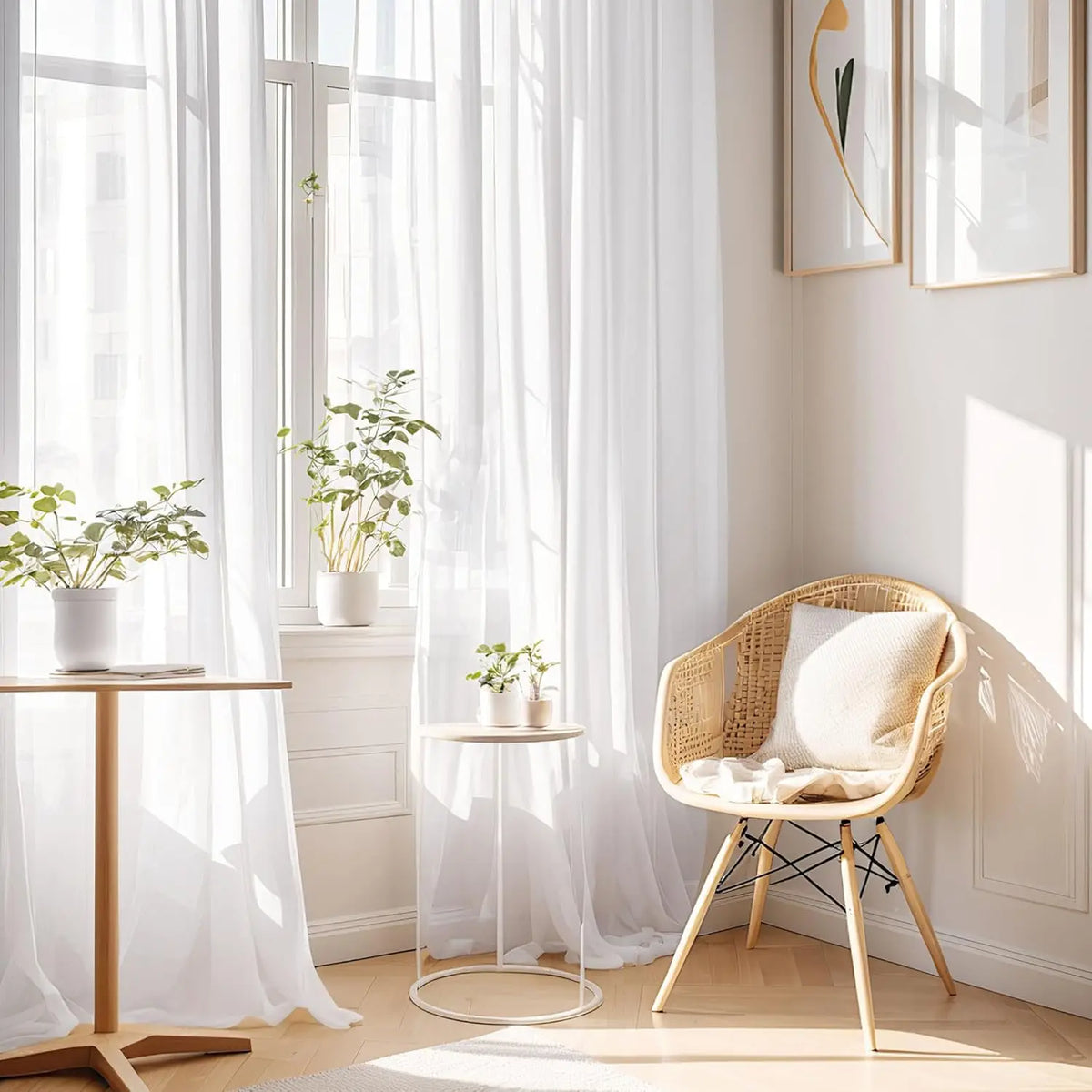 rideau moderne blanc transparent polyester 100% salon chambre