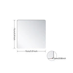 miroirs acrylique carrés transparents moderne adhésifs papier protecteur 10x10cm 15x15cm 20x20cm 30x30cm 40x40cm