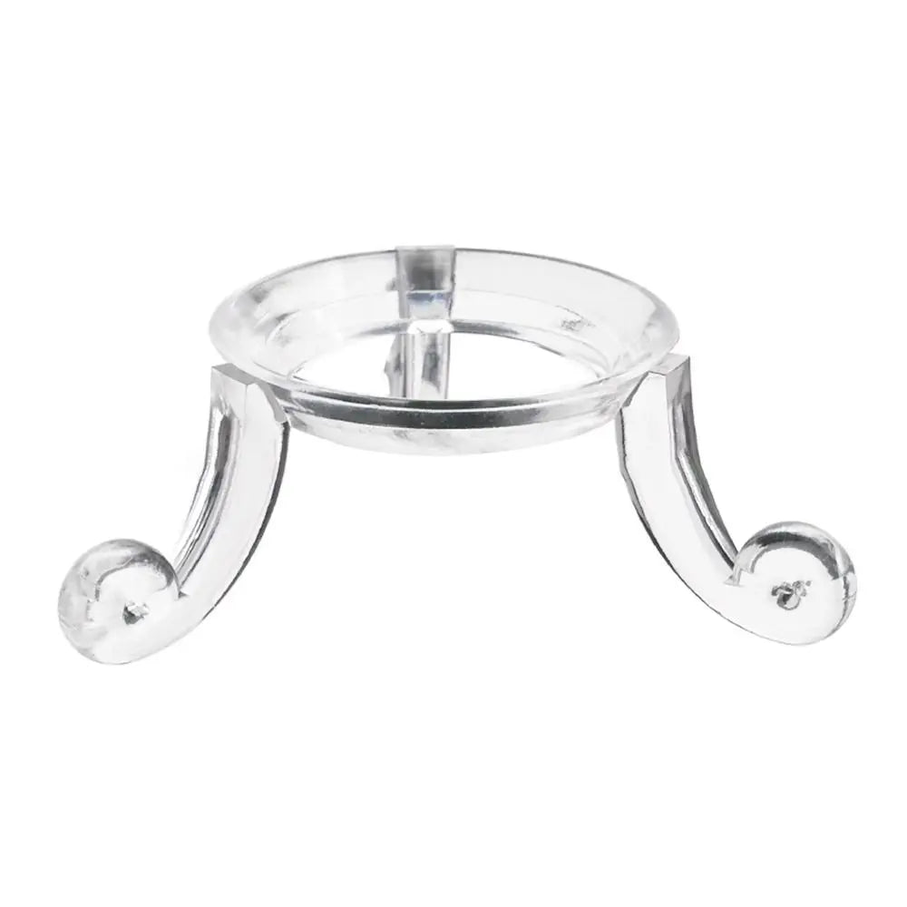 support transparent acrylique boule verre clip base décoration maison vintage ornemental