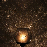 projecteur étoiles décoration chambre noire bleu doré moderne brillant support rotatif