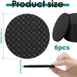 protection antidérapante fitness noire texture diagonale moderne adhésif six pièces