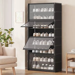 organisateur chaussures noir moderne meuble salon rangement tapis tabouret plante tablette amovible