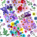 fleurs séchées composition artisanale violet bleu rose blanc vert décoration uv epoxy fills bijoux