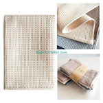 serviettes cuisine 100% coton gris beige bleu texture relief moderne crochets