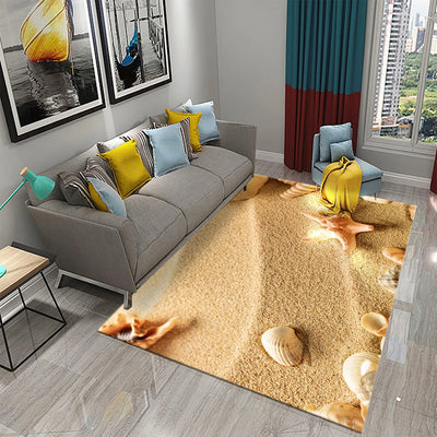 Tapis de plage bord de mer coquillage étoile de mer antidérapant salon