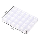 boîtes rangement transparentes 10 15 24 28 grilles clips modernes bijoux bricolage affichage storage