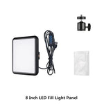 lampe led photo noir modulaire trépied réglable 12 pouces cct 2800k 9000k cdi 100