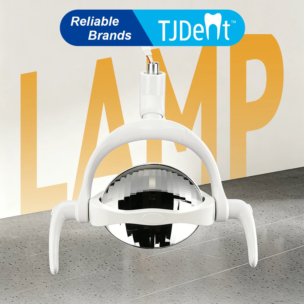 lampe dentaire led blanche moderne mat tringle fixation outils éclairage dentaire qualité certifiée opacité