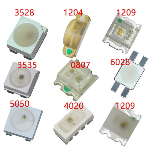 diode led smd blanche 5v petit électronique composant électronique soudure autocollant rond plat