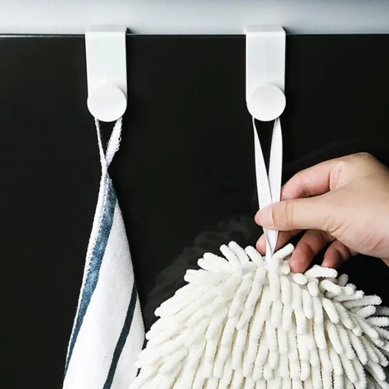 porte torchons moderne crochet blanc porte sacs plastique accroche serrail fixe meuble cuisine utilitaire
