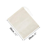 sac filtrant réutilisable nylon blanc cordon lait végétal fromage yaourt cuisine