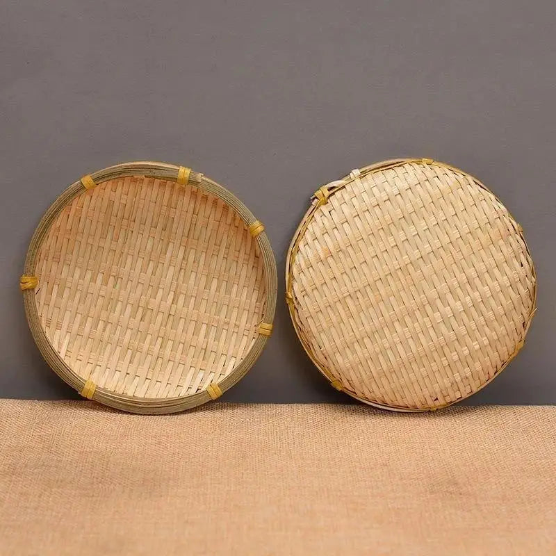 panier ovale bambou tissage fin naturel traditionnel artisanal motifs joncs decoration cuisine organisation comptoir
