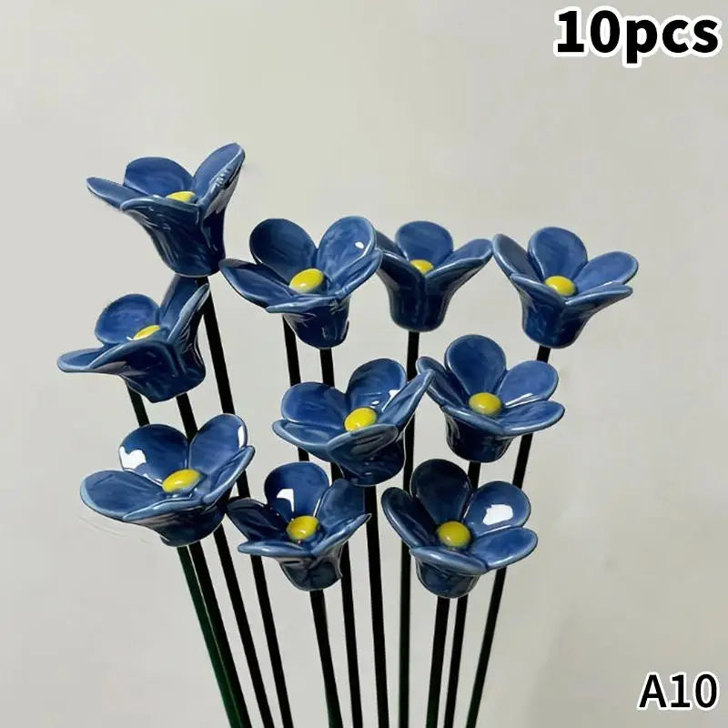 décoration intérieure moderne fleur artificielle céramique verte espoir beauté maison saint valentin
