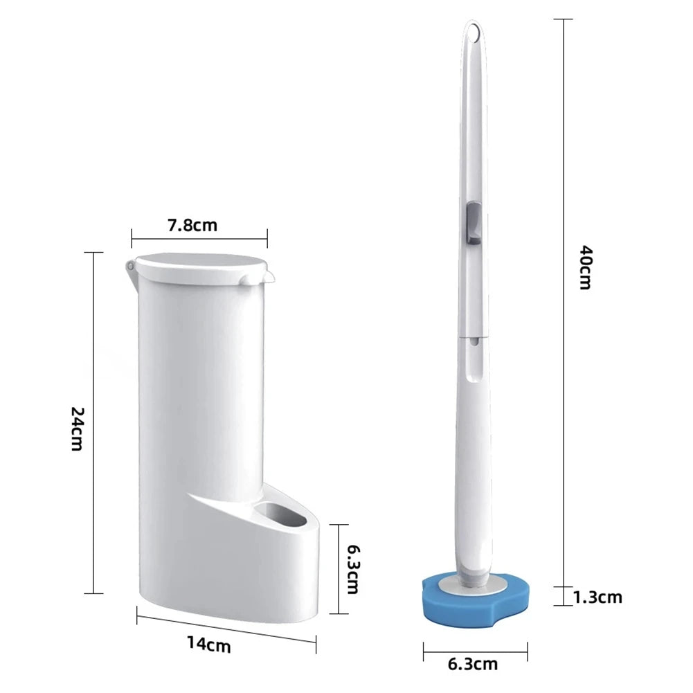 brosse toilette jetable bleu blanc rechargeable nettoyant moderne pratique récharges