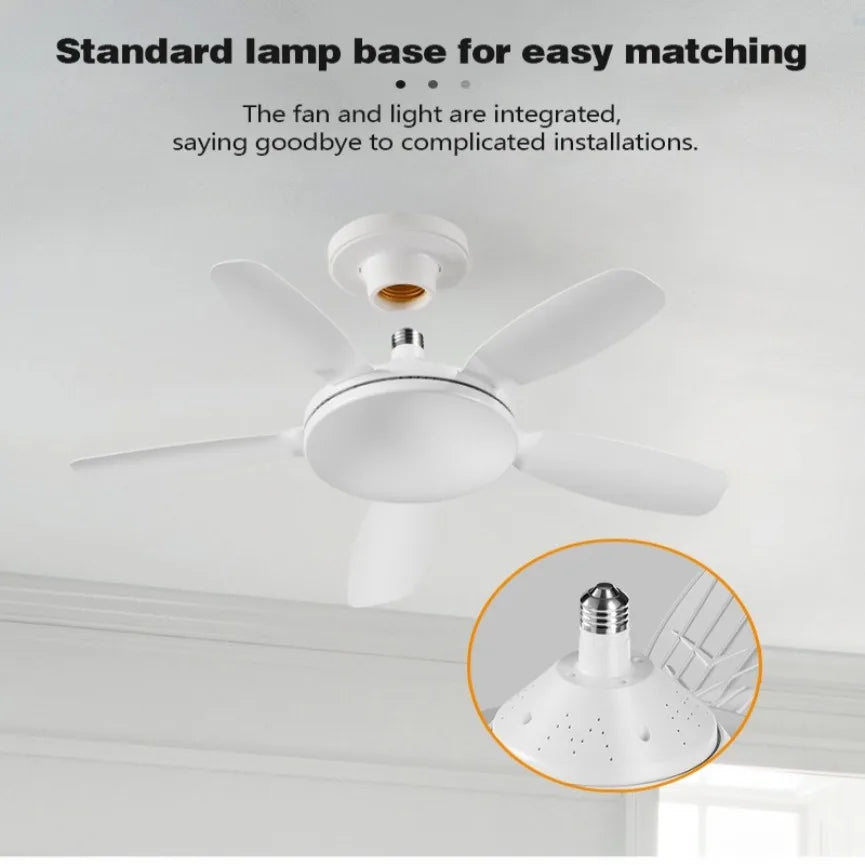 ventilateur moderne blanc lumière led télécommande fixations silencieux variateur intensité