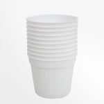 jardinière moderne pots plastique noir blanc succulente drainage plante verteintérieur minimaliste