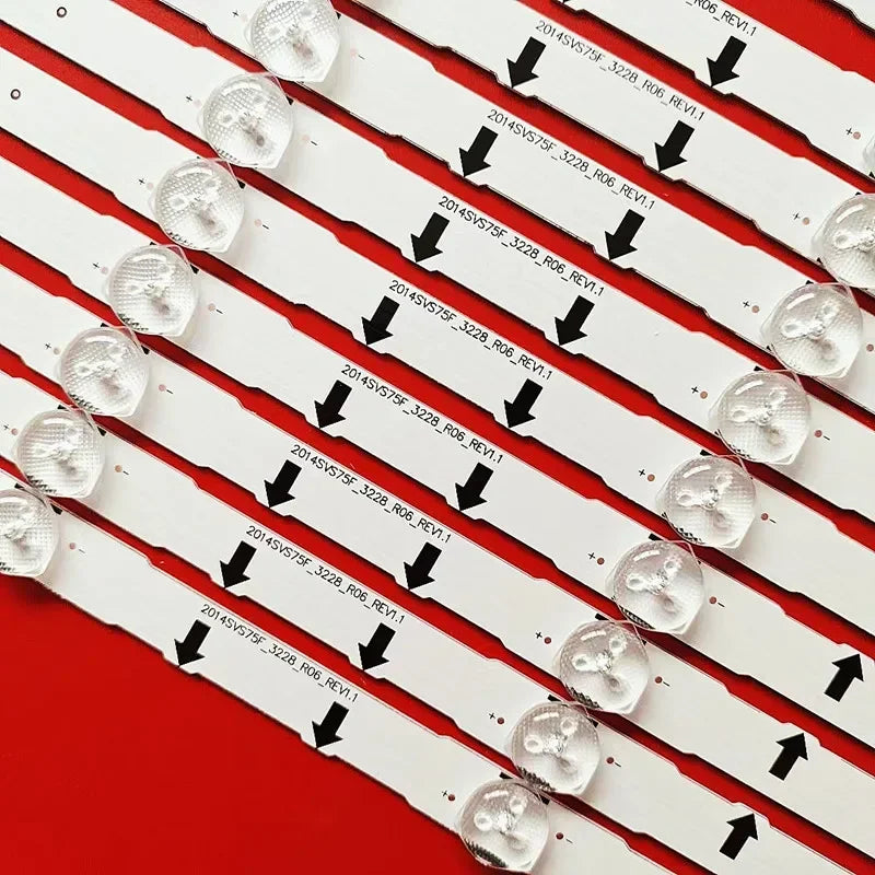 bande lumineuse led blanc transparent moderne 3v 25leds 1630mm 27pièces