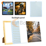 panneau led blanc mat moderne 5.5w 6500k usb réglable sans visibilité fixe