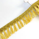 ruban franges dorées 4cm 45mm 65mm polyester textile maison rideau décoratif classique élégant