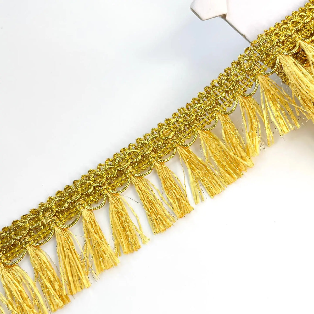 ruban franges dorées 4cm 45mm 65mm polyester textile maison rideau décoratif classique élégant