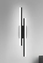 applique murale led réglable température couleur moderne minimaliste noire blanche fixée mur