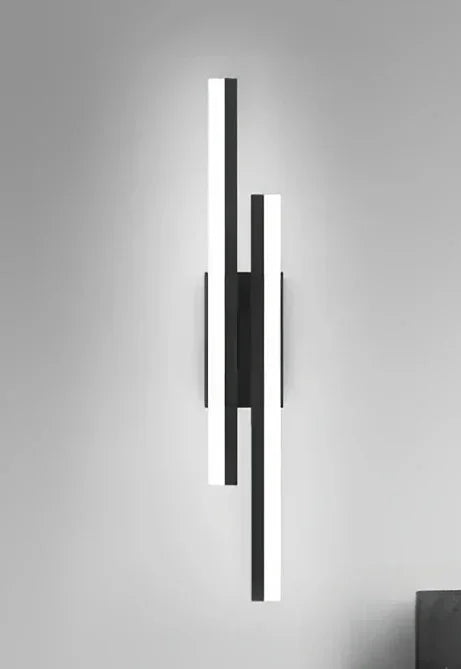 applique murale led réglable température couleur moderne minimaliste noire blanche fixée mur