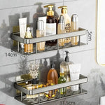 étagère salle bain adhésive noire moderne support rangement triangle porte savon panier douche étanche
