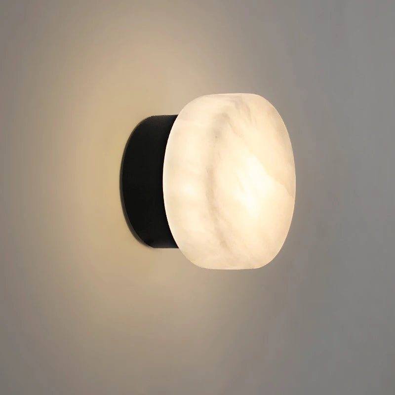 lampe murale adhésive marbre blanc moderne éclairage cuisine chambre salon led 3000k 4000k 6000k