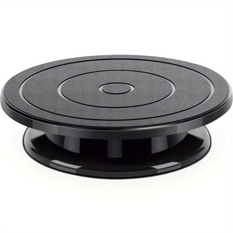 roue peinture rotative noire pratique plateforme peinture ergonomique support projet bricolage