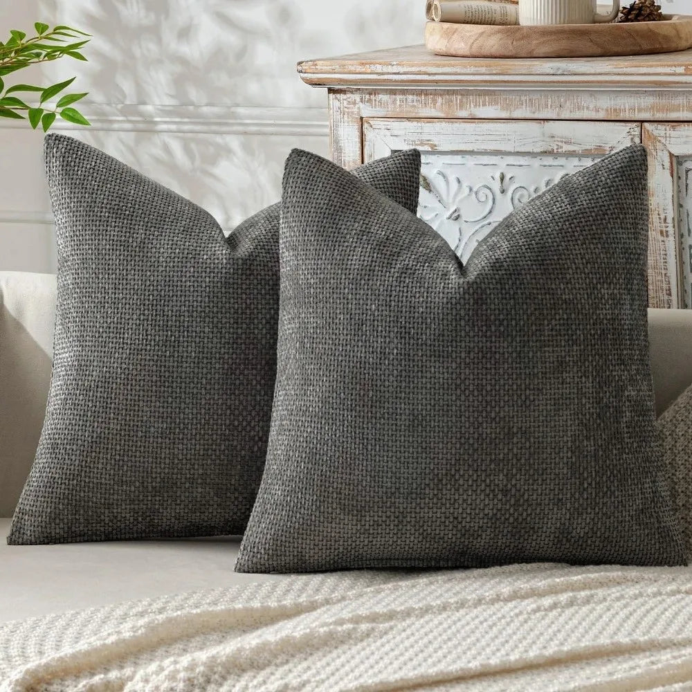 housses coussin polyester 45x45cm beige gris moderne non toxique imprimé opaquet fixationsôtel maison