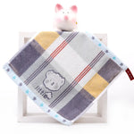 serviettes coton animées dessin triangles lapins nuages étoiles clips enfants rose bleu