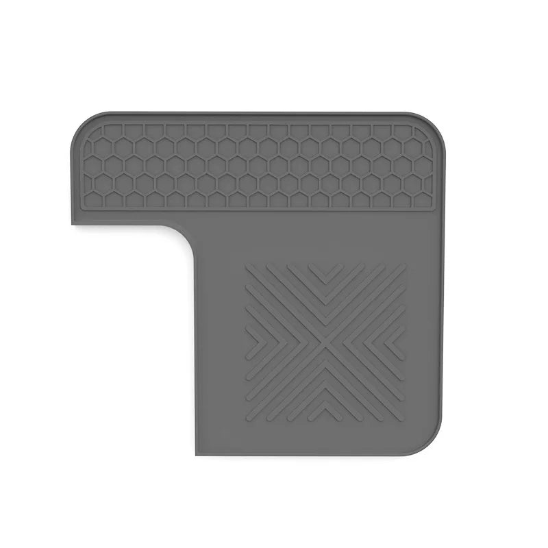 tapis silicone antidérapant protection machine expresso moderne tamping gobelet argenté noir