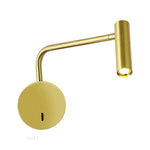 lampe murale moderne or blanc noir minimaliste interrupteur mural articulée éclairage chambre entrée