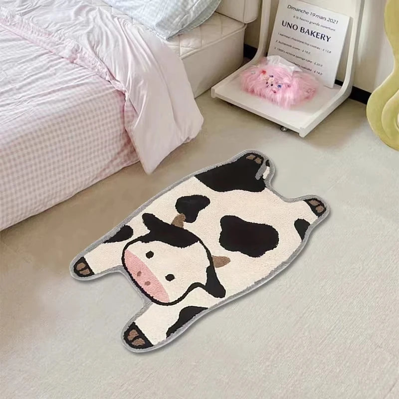 tapis dessin animé canard jaune salon chambre bain résistant polyester