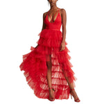 jupe longue noire élégante polyester motif franges fixations soirée cocktail dîner mariage