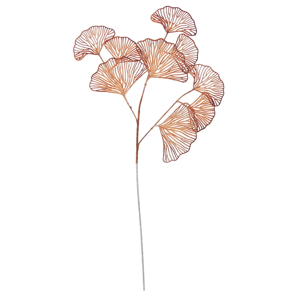 bouquet artificiel feuilles stylisées multicolore moderne minimaliste 67cmextérieur exposition decoration