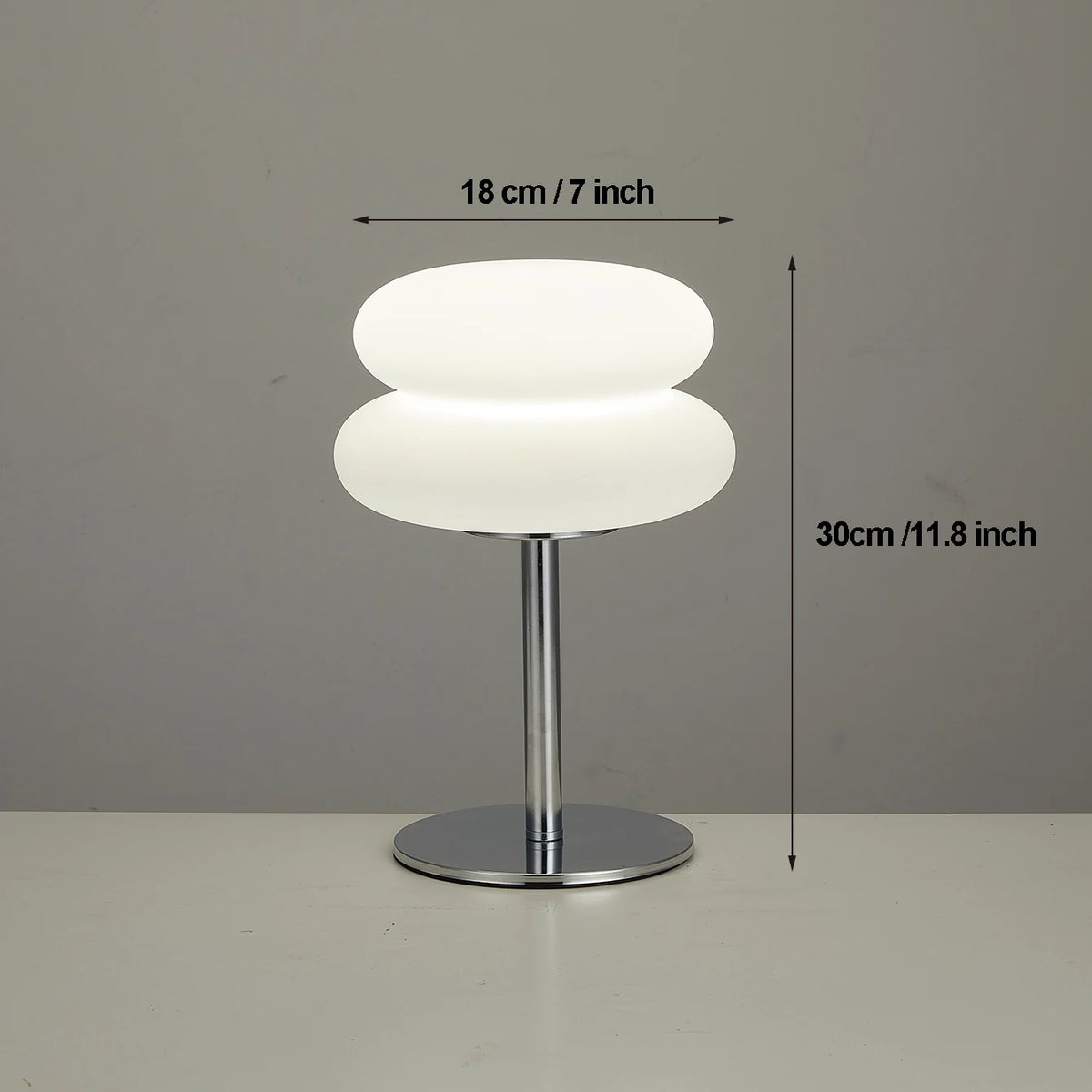 lampe chevet moderne minimaliste blanc argenté éclairage jaune niveaux luminosité usb led