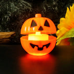 pot bonbons citrouille halloween yeux sourire orange 6cm 6cm